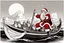 Placeholder: Santa Claus on a viking boat