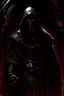 Placeholder: In a dimly lit chamber, shrouded in darkness, a formidable Sith Lord emerges. The Sith, a tall and imposing human figure, wears dark robes adorned with ancient Sith symbols that seem to glow with an otherworldly energy. The fabric of the robes cascades in rich folds, hinting at the Sith's powerful presence. The Sith's face is concealed beneath a hood, casting a mysterious shadow over their features. The only visible elements are a pair of piercing yellow eyes that gleam with the intensity of th