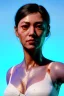 Placeholder: Ultra Realistic image, 38 years old madrid woman, portrait, small complexion, natural small busty, traditional Japanese body tattoo, jakuza style, put traditional Japanese mask, vibrant color, highly detailed, art stations, concept art, smooth, unreal engine 5, god rays, ray tracing, RTX, lumen lighting, ultra detail, volumetric lighting.