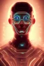 Placeholder: cyberpunk, head, men, portrai, tron