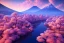 Placeholder: Japanese Fuji Mountain,eruption lava flows into the lake , concept art, smooth, extremely sharp detail, finely tuned detail, ultra high definition, 8 k, unreal engine 5, ultra sharp focus, illustration, magic ambient, bonsai cherry blossom trees .