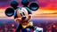 Placeholder: a spider mickey mouse hybrid, photorealism, movie screen capture, horror, sci-fi, retrofuturism, evil, demon-like