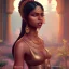 Placeholder: fantasy setting, insanely detailed, dark-skinned woman, indian, black hair