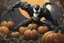 Placeholder: Venom pumpkin in nier automata artstyle, halloween them, winter, close picture, fantasy world, intricate details, highly detailed, high details, detailed portrait, masterpiece,ultra detailed, ultra quality