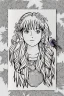 Placeholder: hyper detailed, black and white, thick line, coloring book illustration, lineart, stunningly beautiful woman in flowers