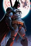 Placeholder: a cyber samurai batman standing in front of a full moon, masayoshi suto and artgerm, artgerm and genzoman, batman mecha, as seen on artgerm, batman beyond, featured on artgerm, artgerm comic, artgerm greg rutkowski _ greg, style of artgerm, artgerm and ben lo and mucha