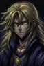 Placeholder: Portrait of Marik Ishta, from Yu Gi Oh anime, dark style