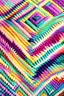 Placeholder: Day dawning skin crawling; insanely detailed zigzag quilt made of alternating colors of yarn; colorful; pastels