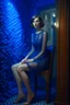 Placeholder: masterpiece, highest quality, artistic photograph, beautiful arab woman, petite, flawless, pearl colored skin, (healthy) peaceful complexion, stylish short pencil dress, blue, seductive, allure, elegant surroundings, stunning lighting, breathtaking composition, stockings, high heels)), Fujifilm xt3 by (petra collins|roe ethridge, elllen von unwerth, Jan Saudek)