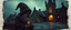 Placeholder: dark gnome , pinhole cam, airbrush 3d rendering, in the style of John Atkinson Grimshaw , torn edges on border