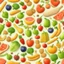 Placeholder: healthy food background. illustration 3d style. HD