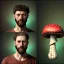 Placeholder: Portrait of a young man, with a magic mushroom on his head, psychedelic style, in Alexandre cabanel style, 8k, HD, cinematography, photorealistic, Cinematic, Color Grading, Ultra-Wide Angle, Depth of Field, hyper-detailed, beautifully color-coded, insane details, intricate details, beautifully color graded, Cinematic, Color Grading, Editorial Photography, Depth of Field, DOF, Tilt Blur, White Balance, 32k, Super-Resolution, Megapixel, ProPhoto RGB, VR, Halfrear Lighting, Backlight, Nat