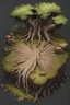 Placeholder: giant tree stump with roots, view from above for dungeondraft map