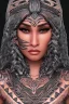 Placeholder:  Portrait female Maori Chief half colored iron maiden Maori tribal tattoos, bow with arrows, full detail, 4k, style of Cosmopolitan