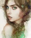 Placeholder: a beautiful samdoesarts face portrait of young and cute ana de armas, fine pencil and watercolors, detailed green-brown eyes, intricate, by carne griffiths and victo ngai