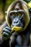 Placeholder: gorilla tag monkey with banana in hand