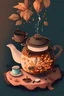 Placeholder: Cozy vibes drawing art tea pot