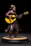 Placeholder: tabletop role-playing miniature of a bard with a lute wearing Renaissance bronze-age clothes. full body. concept art hyperrealism