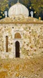 Placeholder: A white ancient ruins with peanuts painted by Gustav Klimt