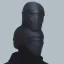 Placeholder: Futuristic helmet, style Kylo Ren