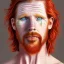 Placeholder: Portrait of Courtney Gains as a ruggedly handsome, joyful, roguish pirate, charismatic, attractive male, masculine, perfect, precisely detailed clear eyes, softly freckled face, unblemished, flawless skin; meticulously detailed multi-hued ginger carrot colored cherry fire red hair; fantasy, intricate, elegant, highly detailed, digital painting, concept art, matte, sharp focus, illustration, art by artgerm and greg rutkowski and alphonse mucha