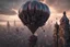 Placeholder: Balloon shoggoth attacking a city, shaped from ballons :: 8K 3D, Octane Render, hyperdtailed, intricate, natural colors, Lovecraft style, horror, weird, award winning, crisp quality, airbrush art, pencil sketch, masterpiece