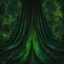 Placeholder: Closeup of an old, dark, invisibility cloak used for black magic. Poison-Green details. Evil. Dark. Black magic. No detailed background.Magical. Epic. Dramatic, highly detailed, digital painting, masterpiece