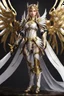 Placeholder: Realistic photography,front_view, Beautiful super model European girl dressing Angel Queen, silver wings,looking at viewer,traditional dress ornaments mechanical armor china warframe traditional, intricate armor, delicate golden shine bright filigree, intricate filigree, black metalic parts, detailed part, jewelry diamonds,dynamic pose,abstrac background, dynamic lighting, epic fantasy concept art by noah bradley