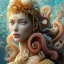 Placeholder: high-quality, fine-detail portrait of gorgeous, stunning goddess of water, octopus as hair, coral reef exoskeleton, 8k resolution, 3D octane render, intricate, digital art, detailed matte, volumetric lighting, George Grie, Anne Dittman, Anne Stokes, Lisa Parker, Selina French,