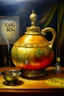 Placeholder: Living king kettle, prize winning oil painting