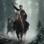 Placeholder: Full body, 3d render, Harry Potter 1800's men style, 1800's hair style, 1800's men clothes style, riding horse, hyper realistic, octane render, unreal engine 5, 8k, palace background, uhd