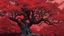 Placeholder: red tree, highly detailed, boutyfull desktop wallpaper, comic style