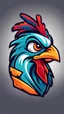 Placeholder: Create a bold and vibrant gaming logo featuring a chicken, with a dynamic composition, bright colors, and dynamic lighting