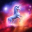 Placeholder:  unicorn in space..inside a heart nebula