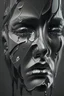 Placeholder: AI black art glass marble illustracted facial art realisticv2 surrealism 4k resolution