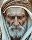 Placeholder: An Arab man look like Tribal warrior; White skinned; metal orbs for eyes.