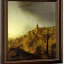 Placeholder: A fantastic city on a hill by rembrandt