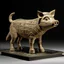 Placeholder: a statuette of a geometric absurd pig cult