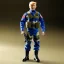 Placeholder: G.i. Joe toy camouflage doll Donald Trump face with boots full body in package high resolution 2019, in a box with gun