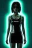 Placeholder: Ultra Realistic image, 25 years old brunette woman, Madrid, portrait, small stature, small chest, yakuza body tattoo, latex dress, short, rain, fog, club night Tokyo ambient, people background, leds, neon, cyberpunk, vibrant color, highly detailed, art stations, concept art, smooth, unreal engine 5, god rays, ray tracing, RTX, lumen lighting, ultra detail, volumetric lighting.