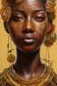 Placeholder: an abstract painting of rusted metal and flowers, african portrait, rust, scaffolding, iron cladding, decay, mixed media, textured, anatomically correct, beautiful perfect face, sharp focus, highly detailed