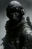 Placeholder: A soldier in the game modern warfare, he wears a solid black creepy helmet that covers his face. He is a sniper, but can also run point. His call sign is Wraith.