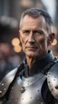 Placeholder: Jens Stoltenberg in armor, bokeh like f/0.8, tilt-shift lens 8k, high detail, smooth render, down-light, unreal engine, prize winning