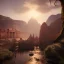 Placeholder: Petra, Ürdün, sunset, fantasy art, springs, beautiful, realistic, hyper detailed, unreal engine 5, octane render