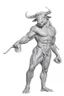 Placeholder: The Minotaur a man with a bull's head