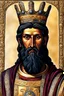 Placeholder: Alexios III Angelos Byzantine Emperor from March 1195 to 17/18 July 1203 50 years old with black beard,whithout byzantine crown