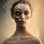 Placeholder: broken, cracked-open woman's face, fine detail, highly intricate, wearing bridal veil, modern surrealism painting, identity crisis, high-quality, volumetric lighting, 8k, ultrahd, George Grie, Marco Escobedo, Igor Morski