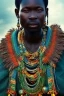 Placeholder: A photo taken from an african village "ninja", <character or scene>, kente, cinematic lighting --v 4 --q 2