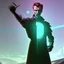 Placeholder: Futuristic, cyberpunk, Friedrich Nietzsche,