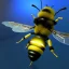 Placeholder: cyber bee, sci-fi, RTX, lumen lighting, ultra detail, volumetric lighting, 3d, finely drawn, high definition, high resolution.